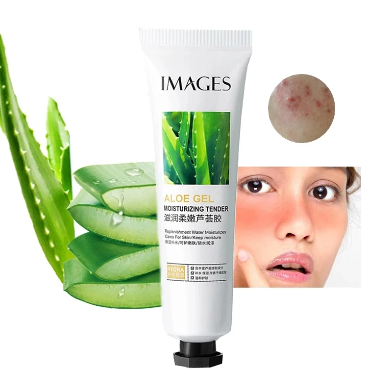 

30g Aloe Vera Gel Day Cream Aloe Soothing Gel Portable Skin Care Remove Acne Moisturizing Day Cream After Sun Lotions Aloe Gel