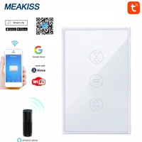 wifi smart curtain touch switch app wireless remote control us standard switch assistant voice control supports alexa and google