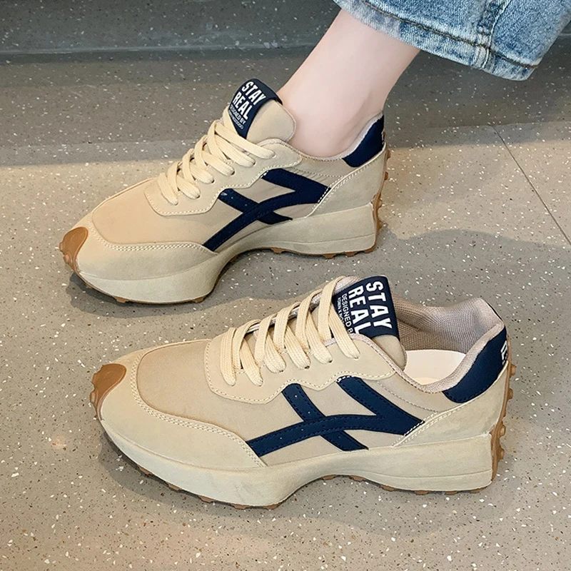 

2022 Роскошные брендовые вафельные туфли с небольшой талией, новая весенне-летняя обувь на плоской подошве, повседневная обувь, дышащая женск...