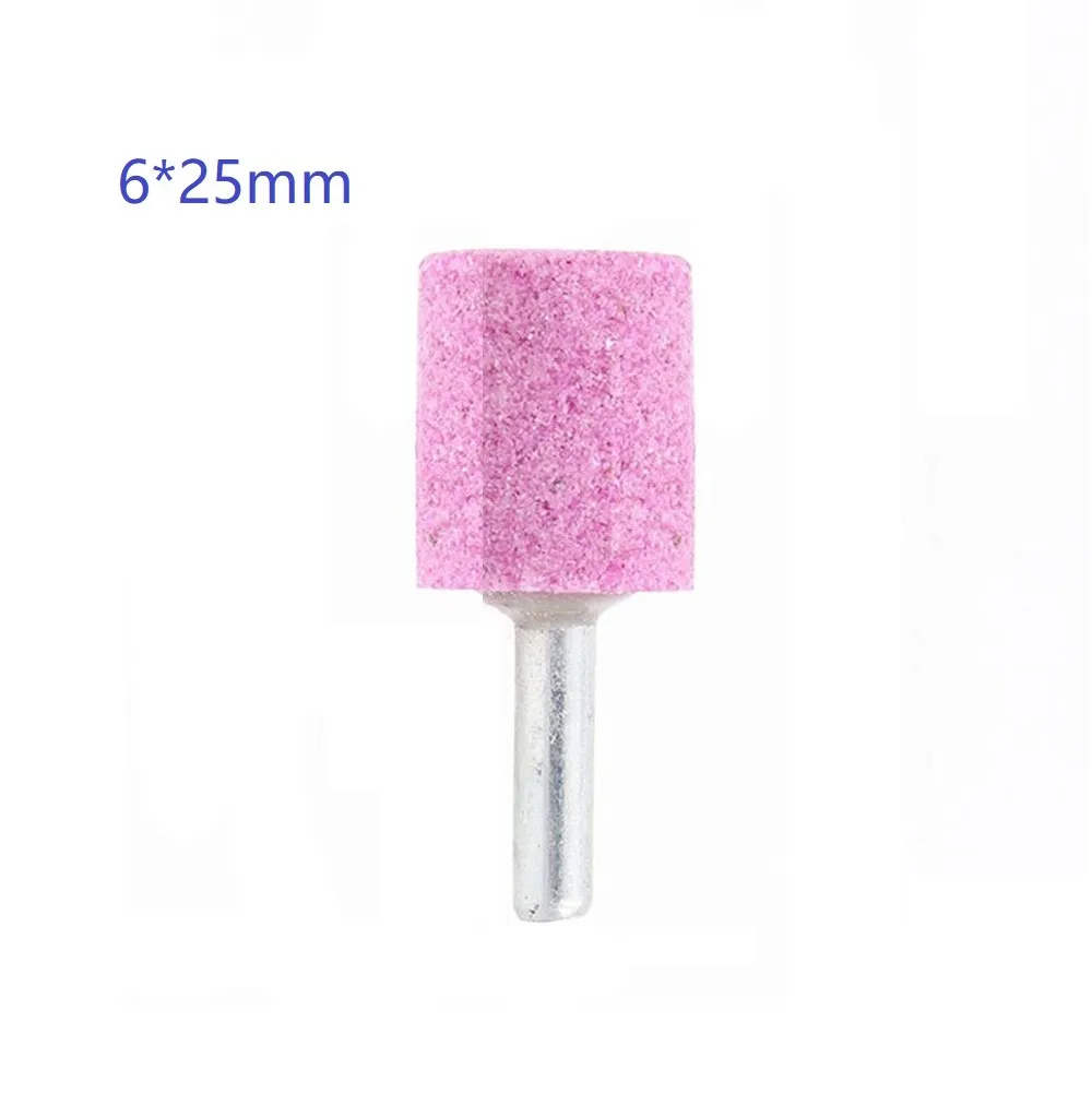 

6mm Abrasive Mounted Stone Cylindrical Grinding Wheel Shank 25mm Accessory