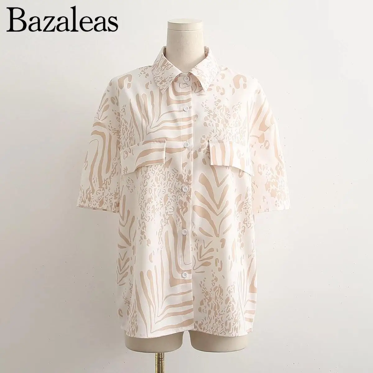 Рубашки на пуговицах топы летние шикарные женская блузка с коротким рукавом