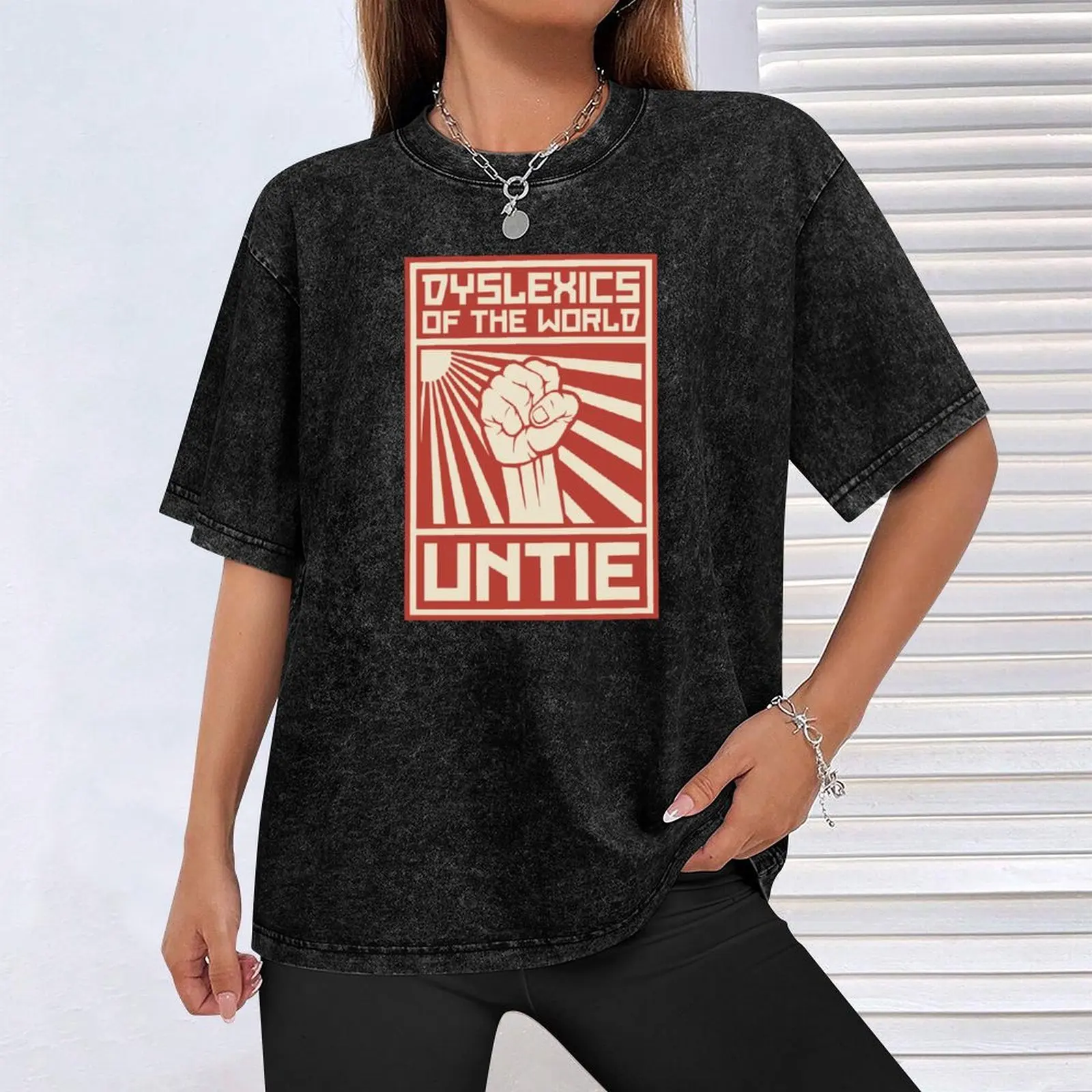 Dyslexics of the World UNTIE хлопковая футболка белая мужская