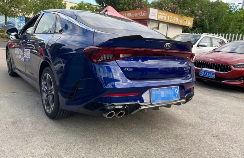Спойлер для KIA K5 optima 2020 2021 высокий АБС-пластик глянцевый черный задний багажник