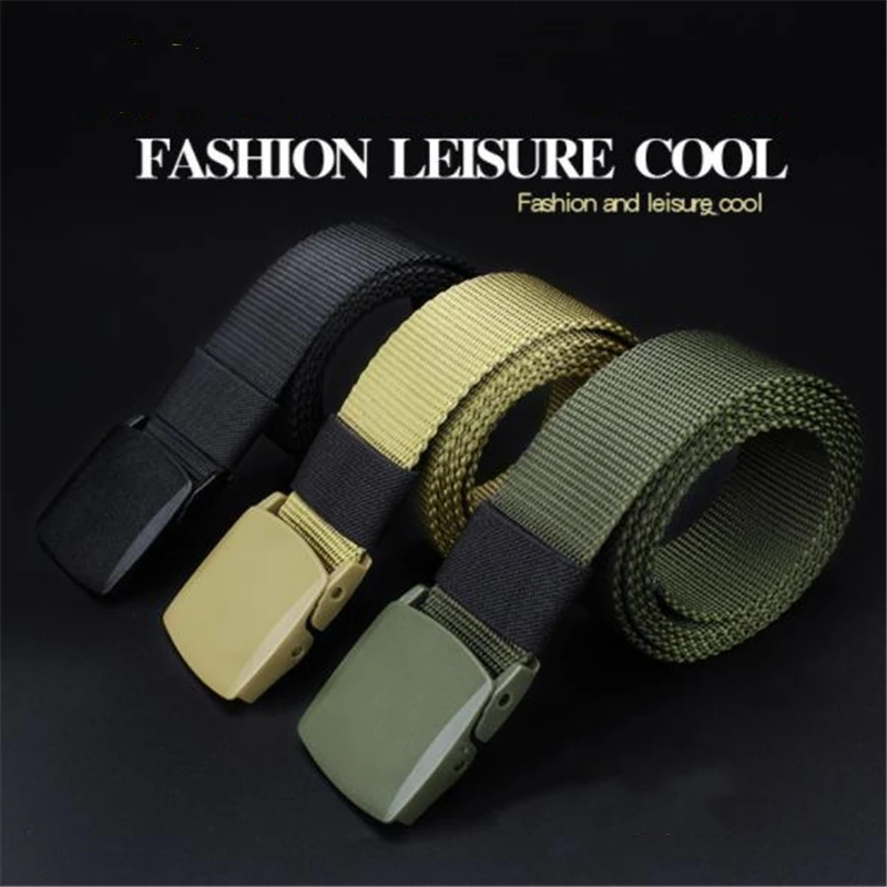 2022 New Arrival Sale Outdoor Army Tactical Belt Military Nylon Belts Men's Waist Strap With Buckle Rappelling Black Color