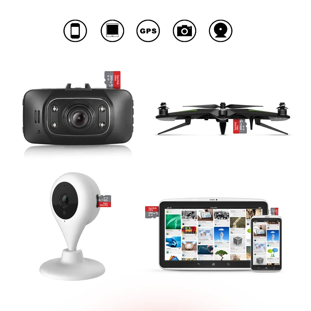 SanDisk карта памяти Micro SD 256 ГБ 120 128 400 ТБ