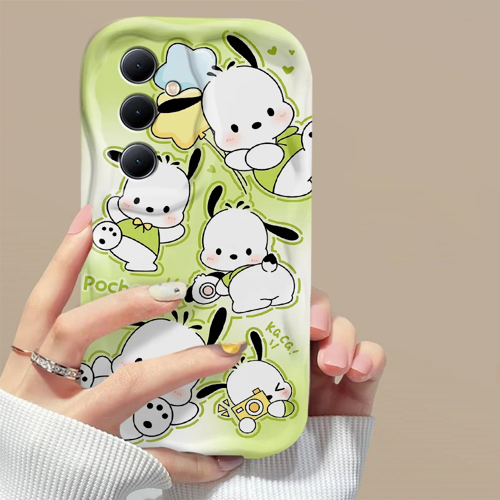 Мультипликационная картинка Kuromi My Melody похвалка 3D волна для OPPO Realme 12 10 9 8 7 7i 6 5 Pro Plus