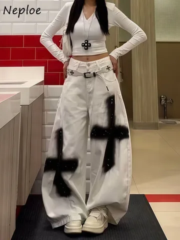 Neploe американские винтажные джинсы Cross Mom