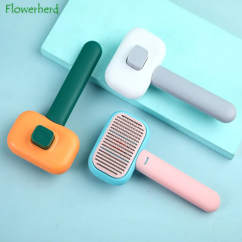 

Pet Comb Cat Dog Hair Removal Comb To Remove Floating Hair Comb One-click Automatic Hair Removal Hair Removal Brush Dog Supplies