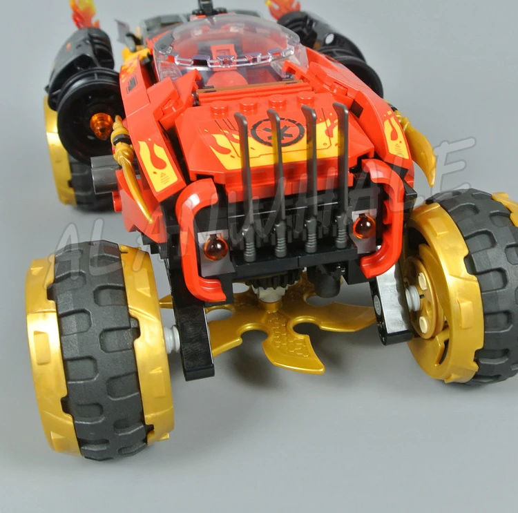 480 шт. Shinobi 4X4 автомобильное пламя выхлопной трубы Roadoff Scroll of Forbidden Spinjitzu 11330 наборы