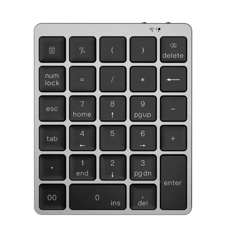 

Small-size 2.4GHz Wireless Numeric Keypad Numpad 28 Keys Digital Keyboard for Accounting Teller Laptop Notebook Tablets Dropship