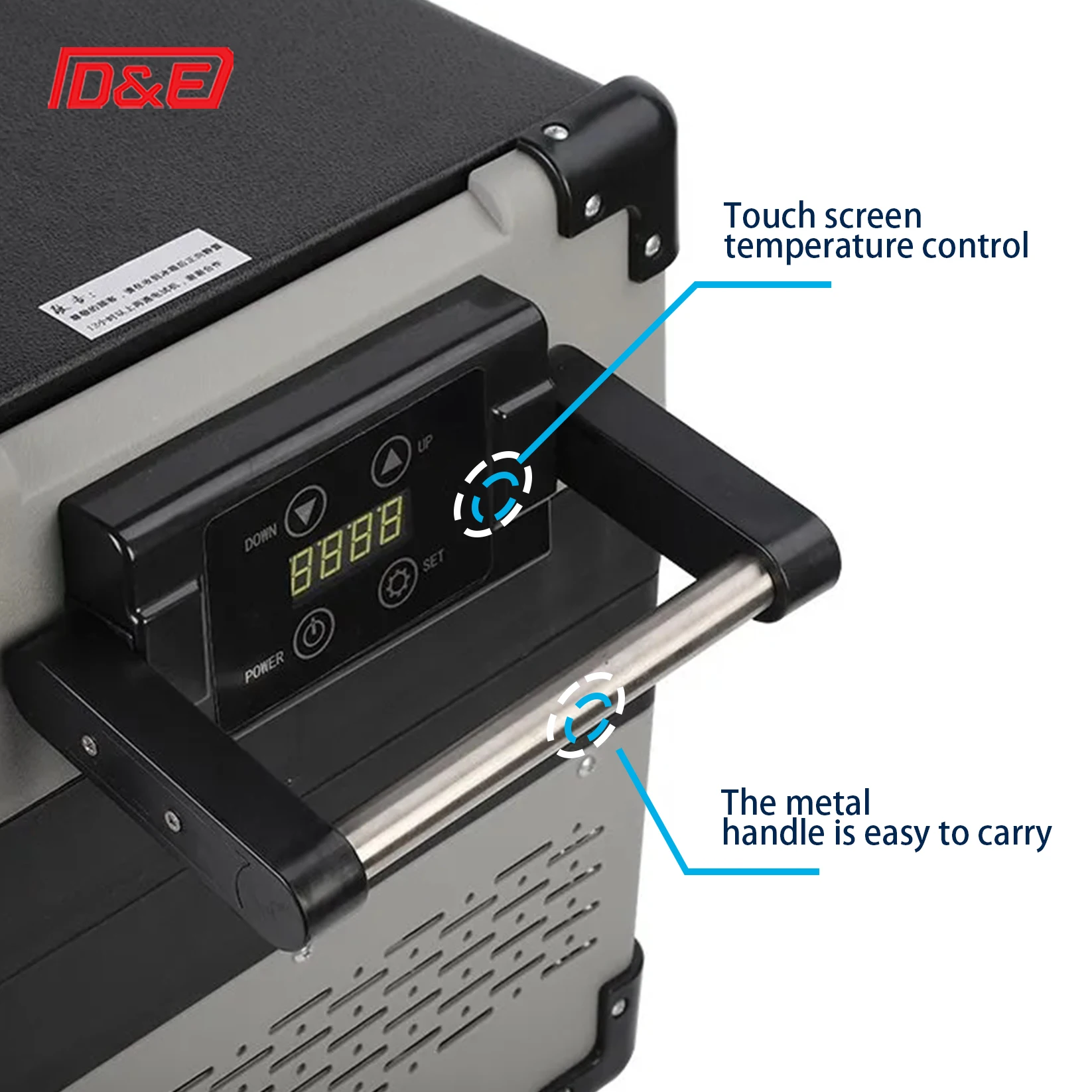 Автомобильный холодильник 42 л 12 В 24 портативный с морозильной камерой подходит