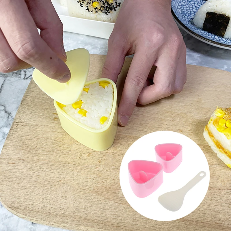 

DIY Sushi Mold Onigiri Rice Ball Food Press Triangular Sushi Maker Mold Sushi Kit Japanese Kitchen Bento Accessories