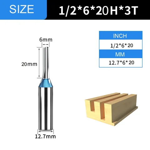 Tideway 3-лезвийная фреза из твердого карбида для дерева