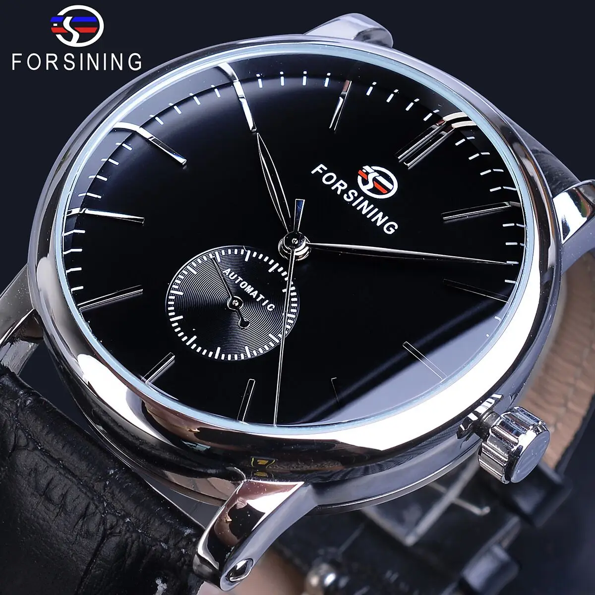 

Forsining 2022 New Men's Fashion Hot Selling Multifunctional Mechanical Watch Hollow Calendar Men's Watch Stainless Steel Watch