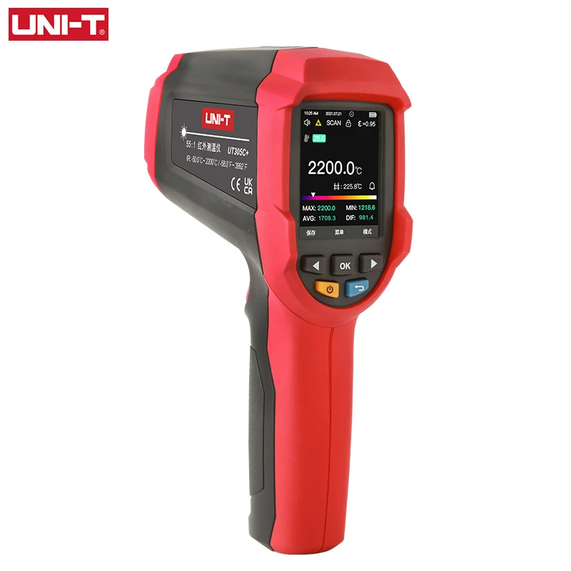 

UNI-T Digital Infrared Thermometer UT305C+ UT305A+ Laser Temperature Meter Industrial Not Contact Pyrometer -50-2200