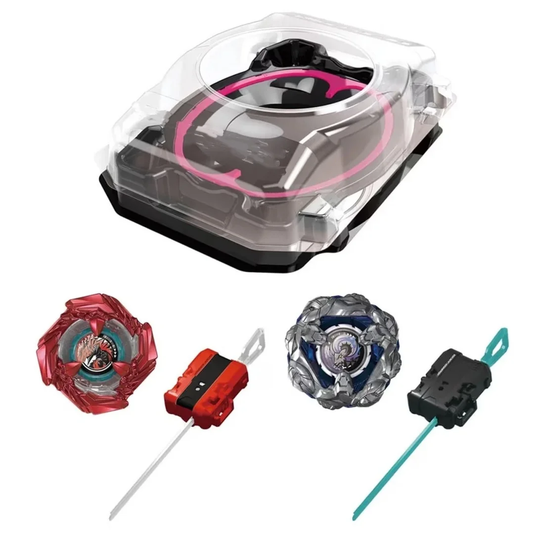 Фото ПОДЛИННАЯ TAKARA TOMY beyscollecto X BX-46 CobaltDrake 9-60R (металлическое покрытие: красный) GoatTackle 7-70T №2
