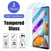 3pcs protective glass for samsung a52 a32 a72 a12 a22 a52s 5g screen protector for samsung a51 a71 a21s a31 a50 a70 a30 glass