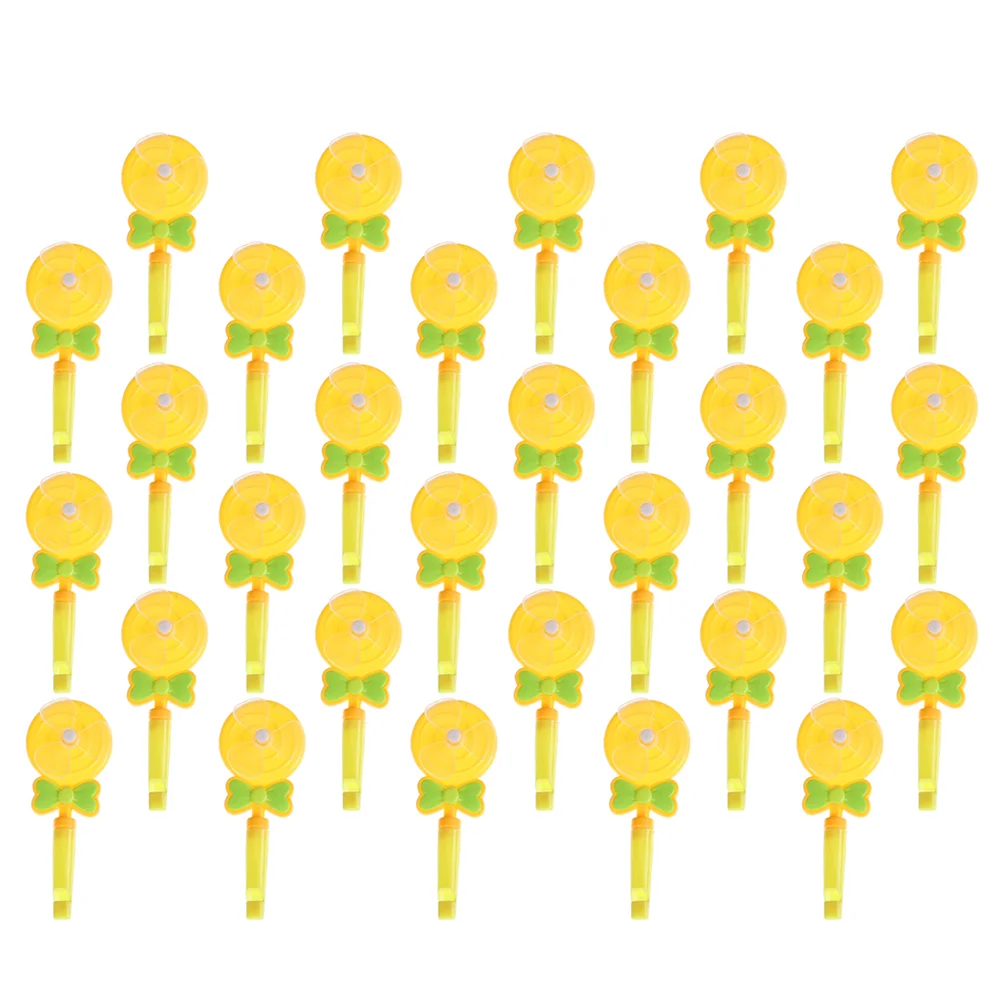 

30Pcs Mini Whistle Cartoon Whistle Toy Lollipop Shaped Whistle Kids Toy for Kids Girls