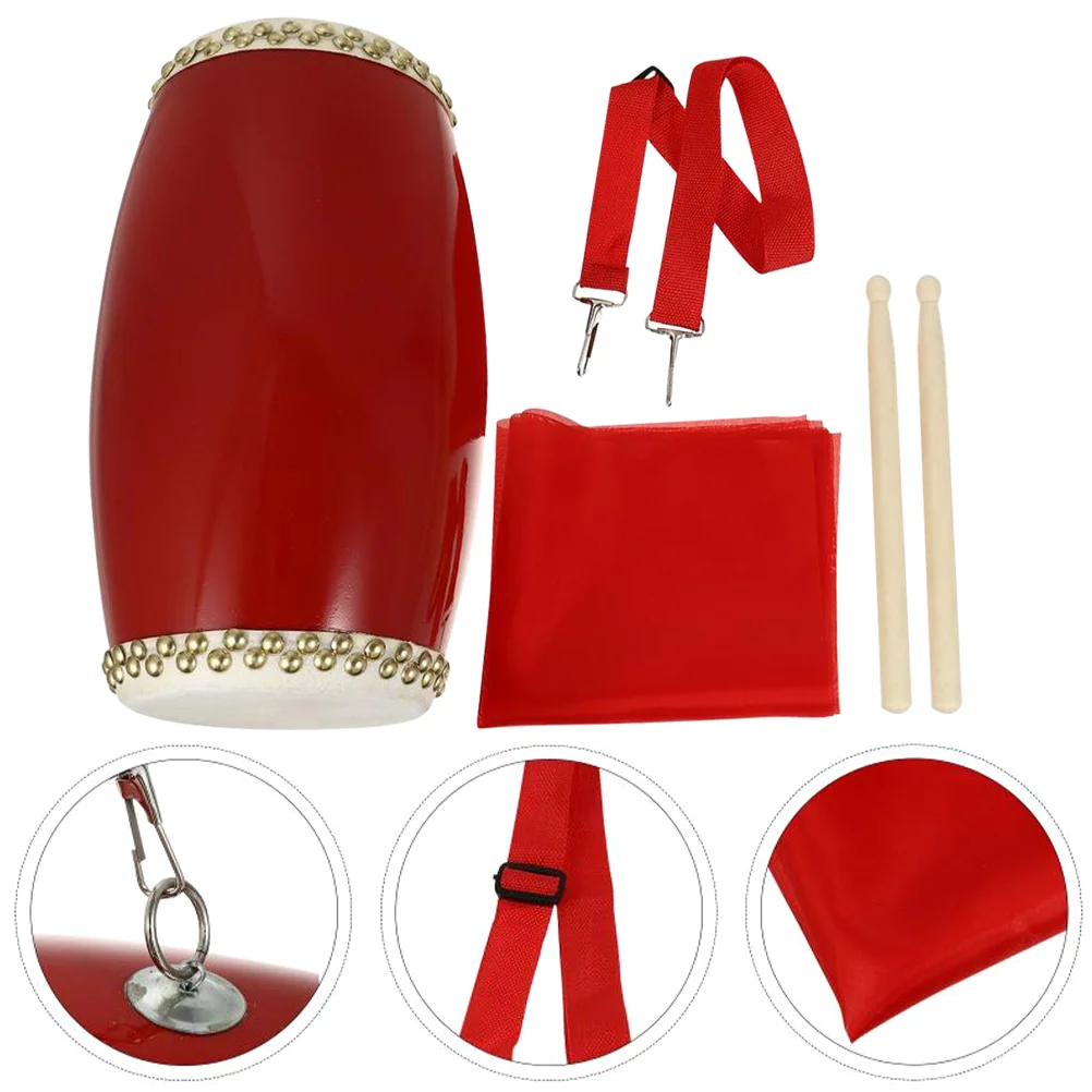 

Drum Waist Simple Hand Instrument Percussion Setwaiste Professional Supplies Traditional Retro Cowhide Chinese Spring Tube Baby