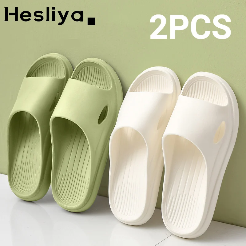 

Bathroom Slippers Summer Indoor Floor Non-slip Slippers Unisex Slides Couple Family Women Men Hotel Bathroom Bath Sandal Mules