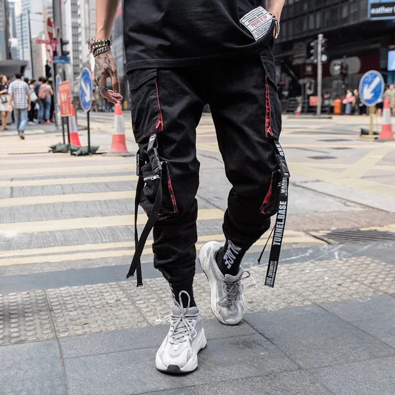 High Street Men's Jogger  Hip Hop Haren Pants Street Harajuku Multiple Pockets Women's Cargo Pants  Tactics Casual Pants Techwea