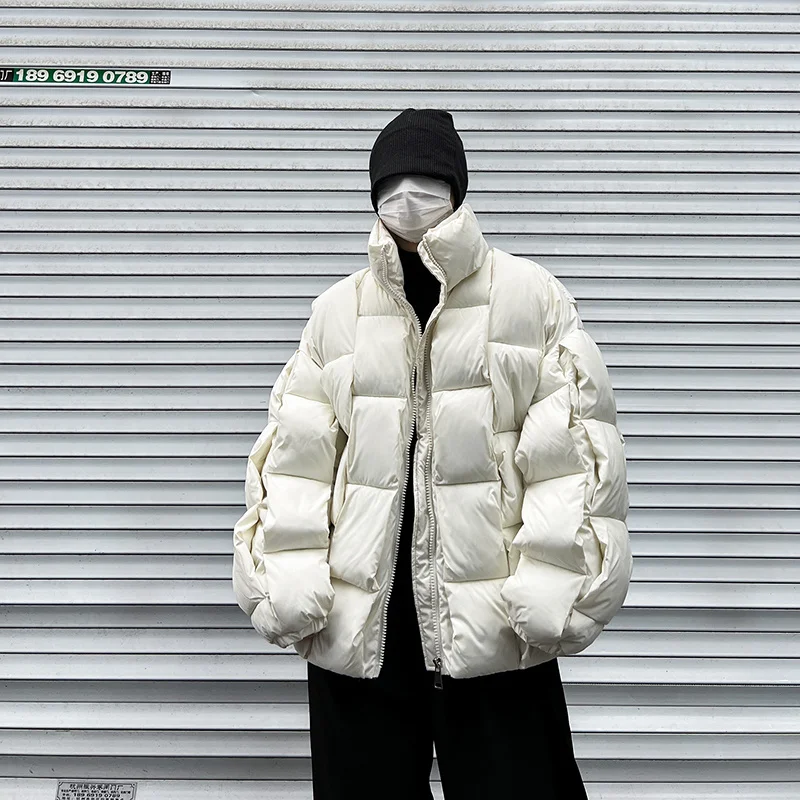 Winter Jacket Men Warm Fashion Oversize Thickened Jacket Men Streetwear Korean Loose Thick Short Coat Mens Parker Clothes M-2XL