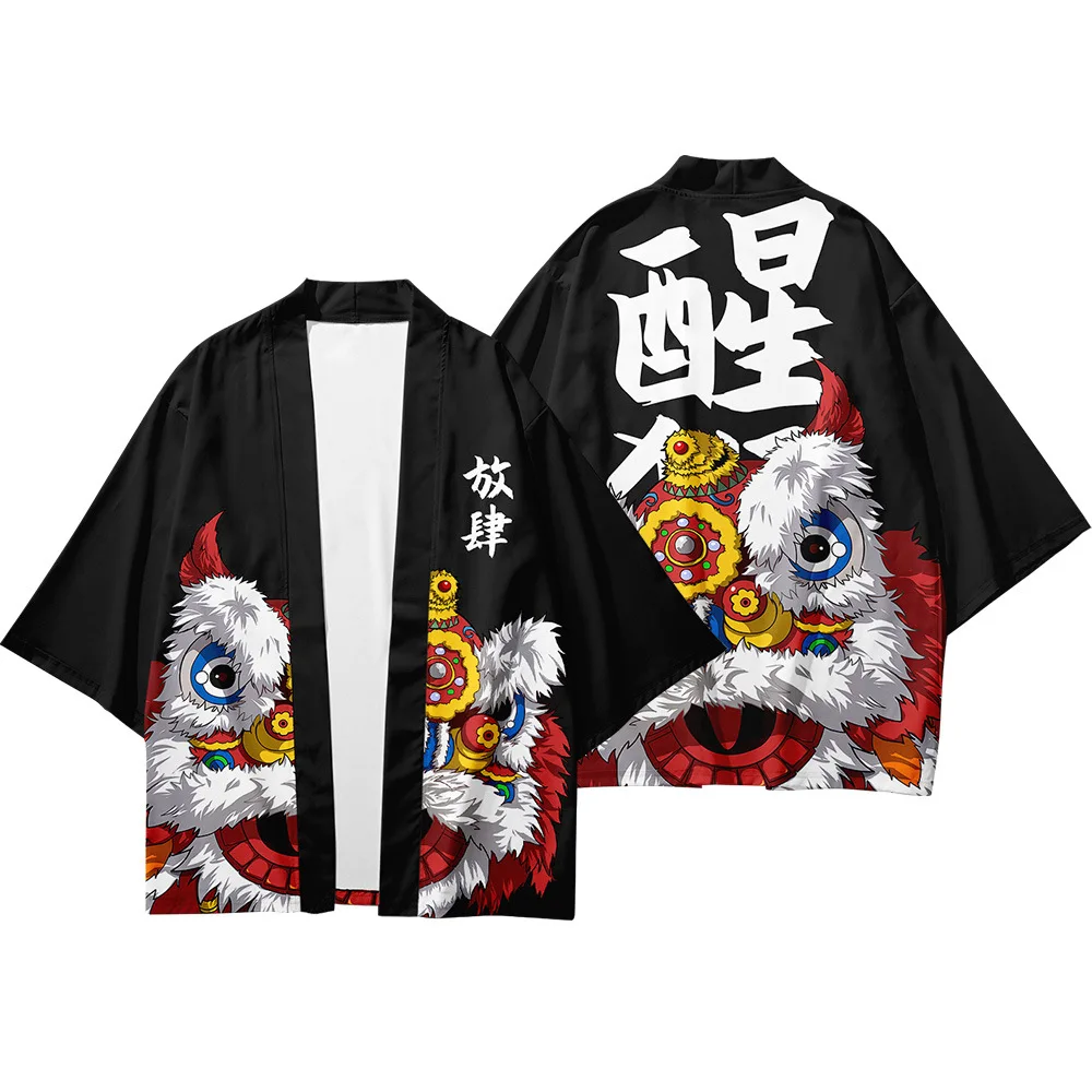 

2021 Traditional Chinese Style Kimono Pants Women Men Shirts Retro Asian Fashion Harajuku Hanfu Yukata Jackets