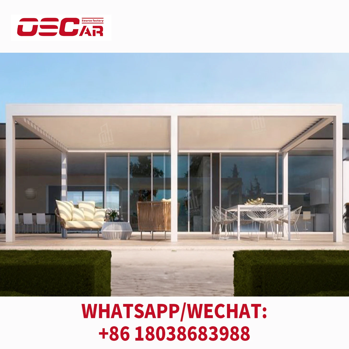 Заводские интеллектуальные электрические жалюзи алюминиевая биоклиматическая