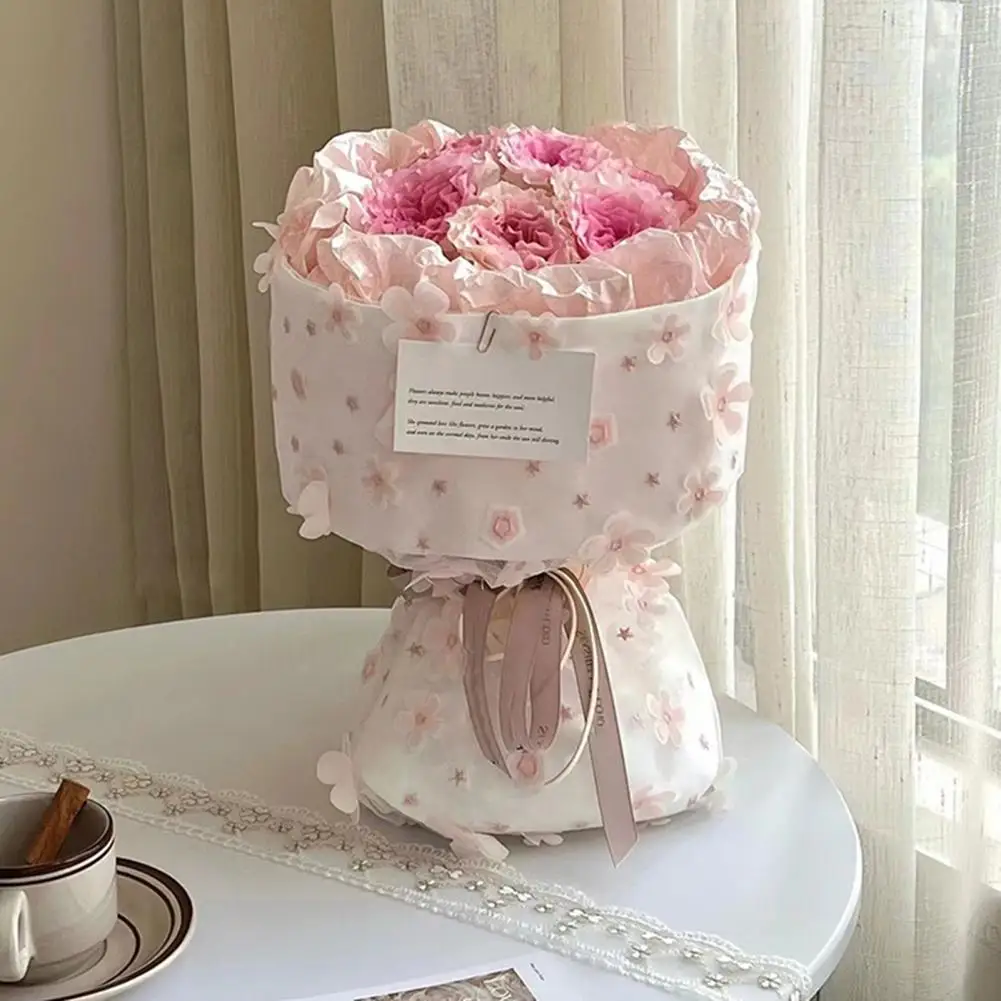 

Delicate Durable Eye-catching Korean Flower Wrapping Bouquet Fabric for Festival Floral Bouquet Wrap Flower Wrapper