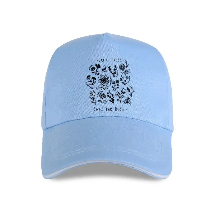 

new cap hat Women's Plant These Save The Bees Floral Summer Top Letters Ladies Baseball Cap Funny Casual Hipster Pink