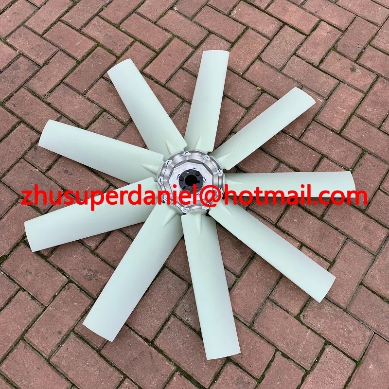 OEM 39911649 white 9 blades cooling fan air compressor axial without motor | Pneumatic Parts