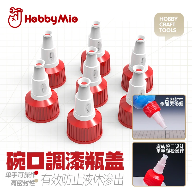 

Hobby Mio Bowl-shaped Paint Mixing Bottle Cap Military Model Coloring Tool Hobby Making Accessories Modeling Diorama Kit