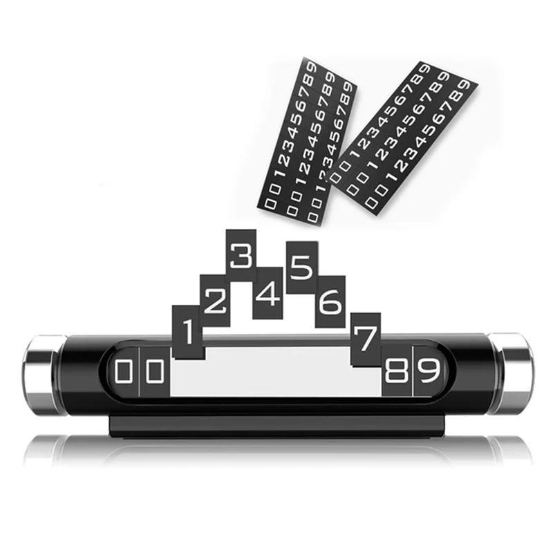 

Auto Car Accessorie Interior Temporary Car Parking Card ABS Telephone Card Car Styling Night Light Plate Car Accessories