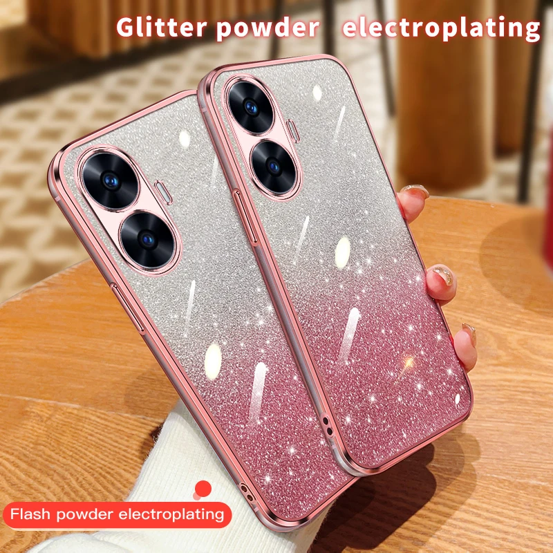 Роскошный прозрачный чехол для телефона из ТПУ Realme Narzo N55