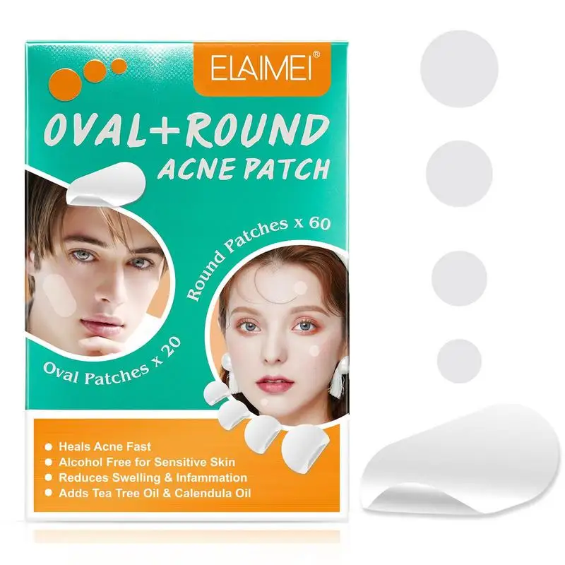 

Патчи для лица, патчи для прыщиков, патчи для прыщиков на ночь, приблизительные/круглые Гидроколлоидные гелевые точки для пятен, прыщиков, п...