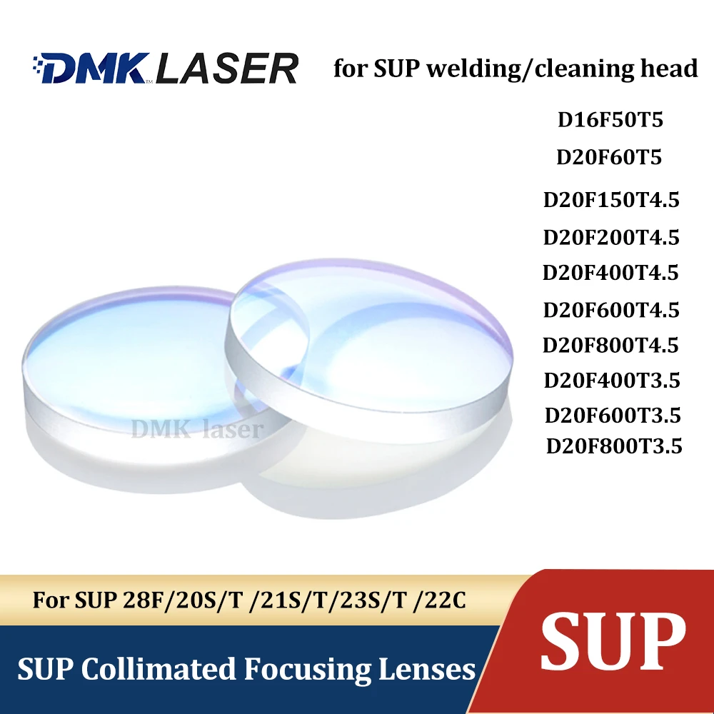 

Лазерная коллимационная линза CHAOQIANG WEIYE D16F60T5 D20T60T5 SUP Лазерный сварочный пистолет D20F150T4.5 Фокусирующая линза для сварочной головки Gefasst