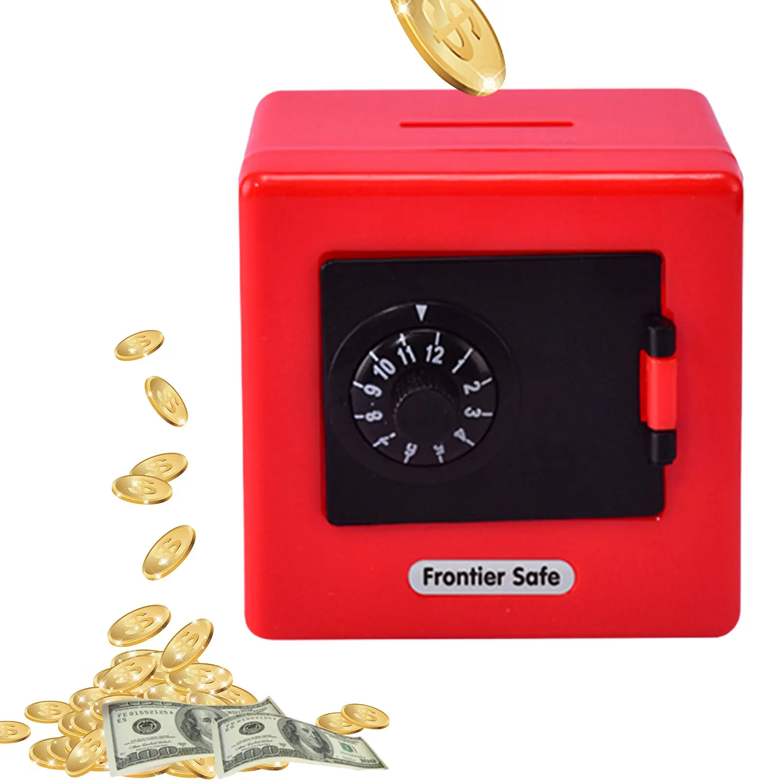 

Piggy Bank For Boys Mechanical Password Coin Safe For Girls And Boys Large Capacity Coin Bank Money Jar For Kids And Adults