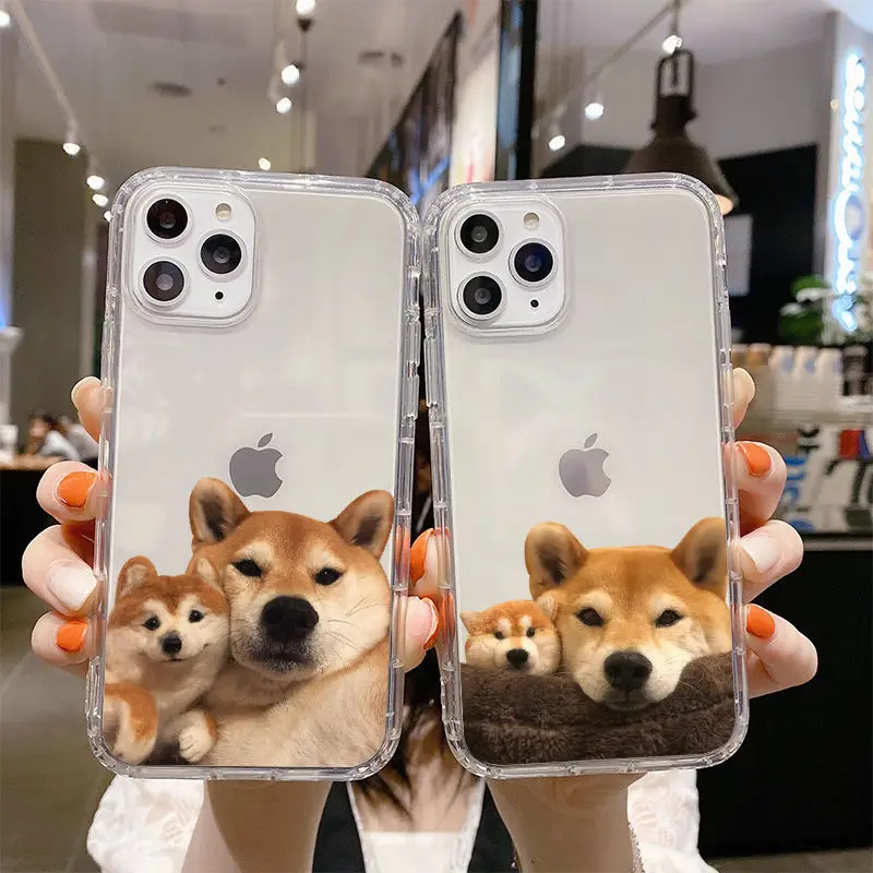 

2022 Dog and Cute Case For iPhone 12 11 13 11 Pro 6 7 8 12 mini XR XS 12Pro MAX SE 2020 13 Pro shell Cartoon Soft TPU Funda