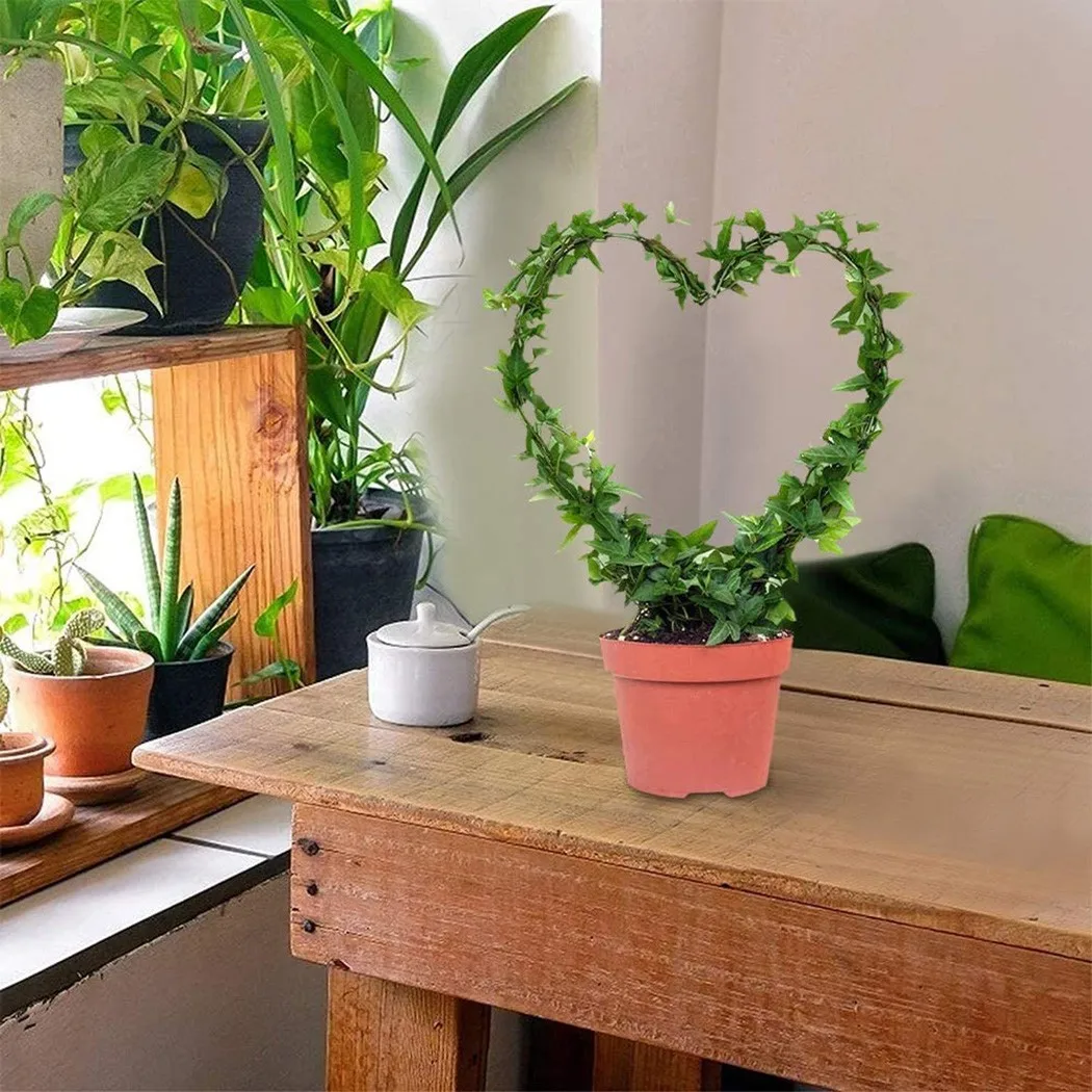 

Patio Heart/Round Shaped Vine Climbing Rack Plant Trelli Support Frame Garden Plant Support Climbing Iron Outside Flower Stand