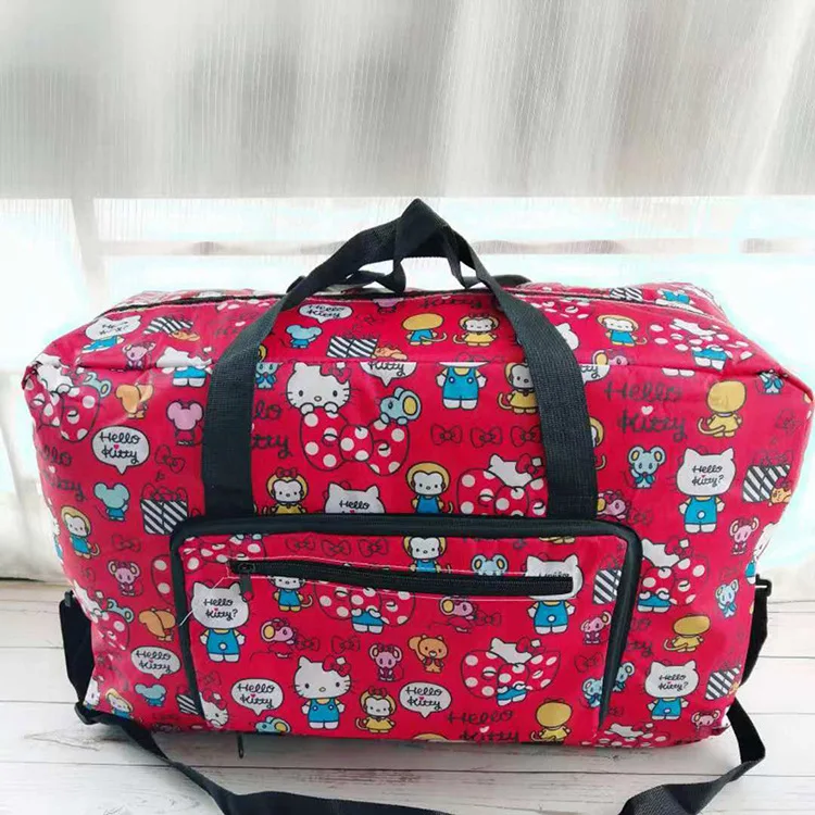 Sanrio сумка hello kitty складная для багажа водонепроницаемая большая дорожная с