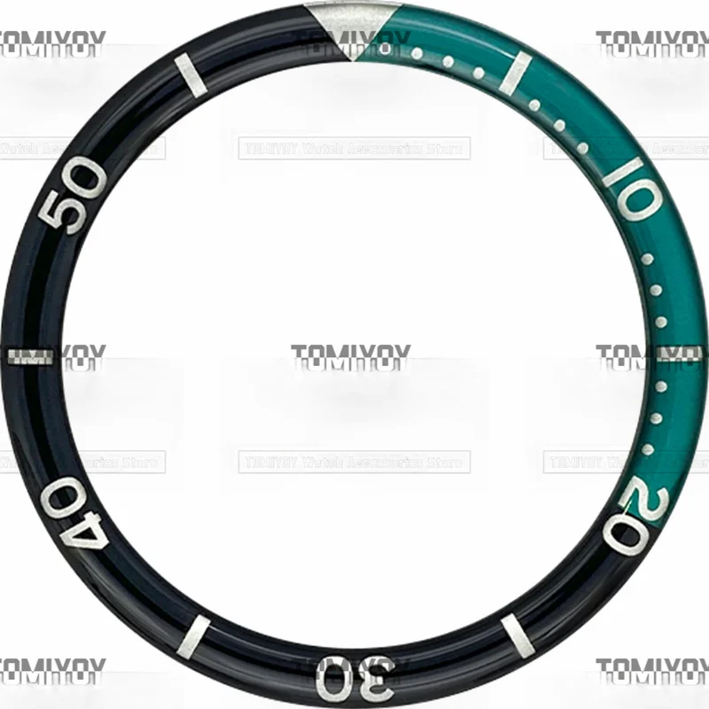 39 мм вариант C желтый синий черный зеленый резиновый плоский циферблат с вставкой