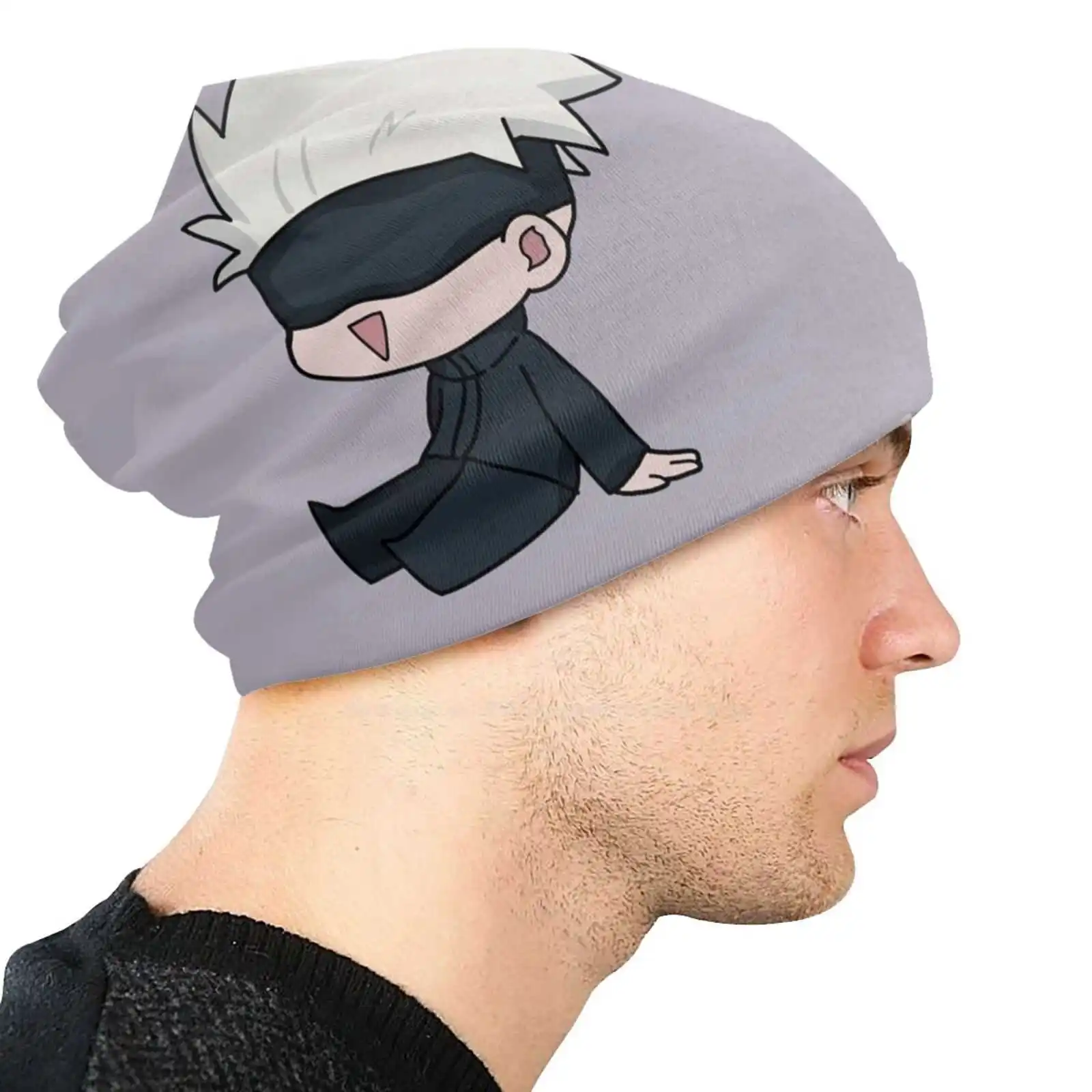 Вязаная шапка Chibi Satoru теплая уличные шапки Gojo Sukuna Megumi Nanami Soceror волшебная