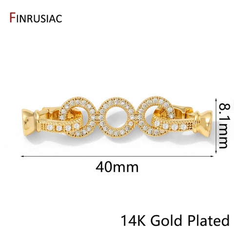 Застежки-крючки FINRUSIAC золотые латунные круглой формы