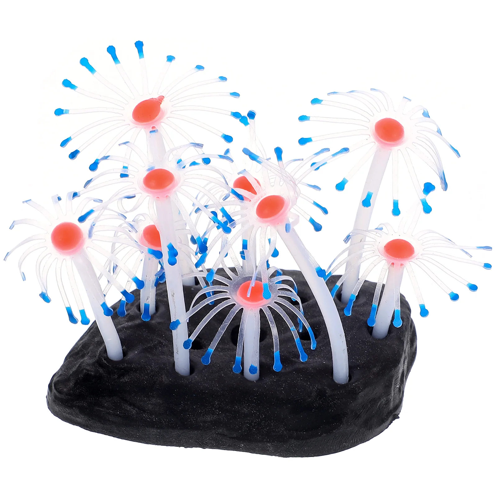 

Glow Anemone Fish Tank Ornament Silicone Crafts Artificial Underwater Silica Gel Aquarium Luminous