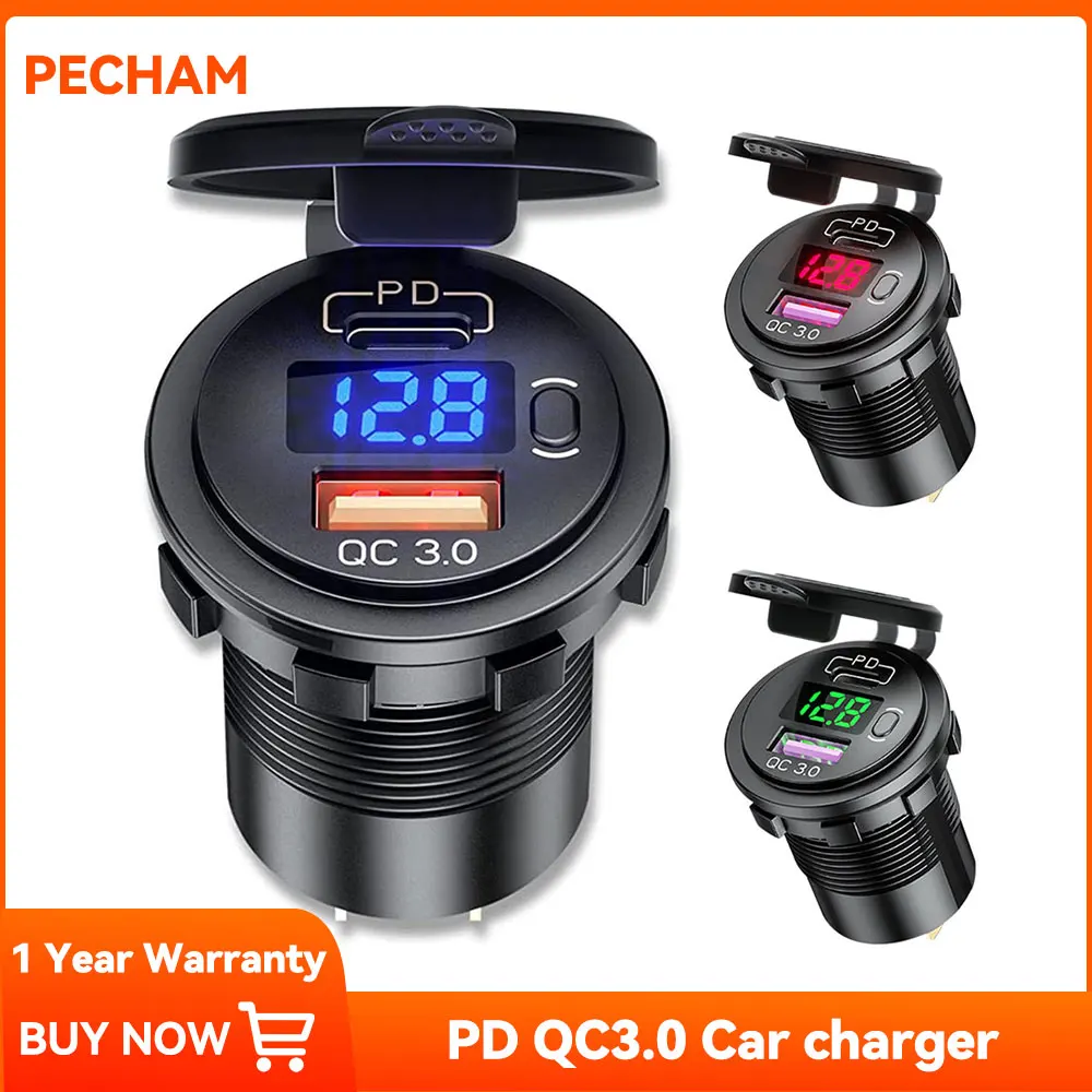 

Сетевое зарядное устройство с выключателем и USB-портом, 12 В, 24 В