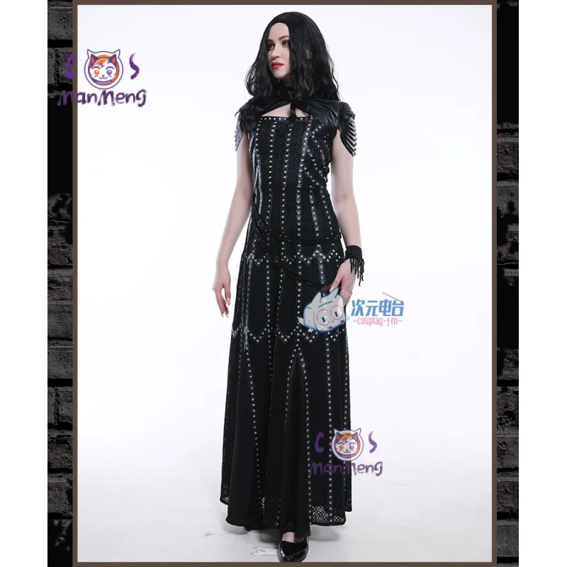 Игра Ведьмак 3: Wild Hunt Yennefer of Vengerberg Косплей Костюм Готическая Королева Сексуальное Платье Вечеринка Хэллоуин Полный Комплект Униформа (art.: 3920cb895db41) - 3920cb895db41