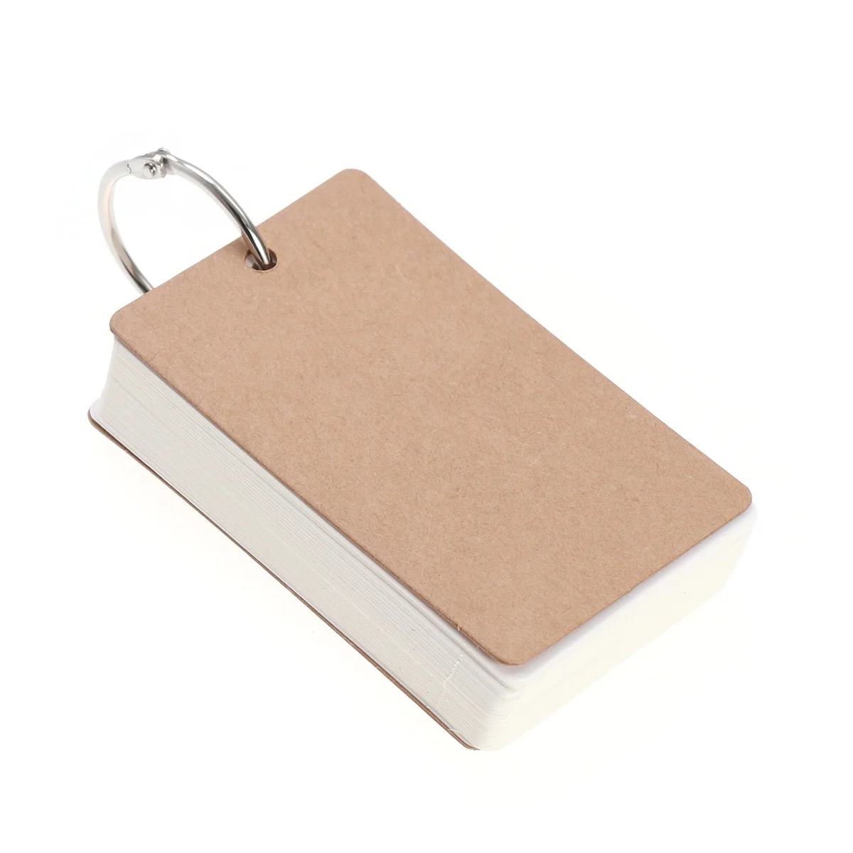 

300 Pages Simple Student Blank Notepad Kraft Paper Binder Ring DIY Greeting Card Memo