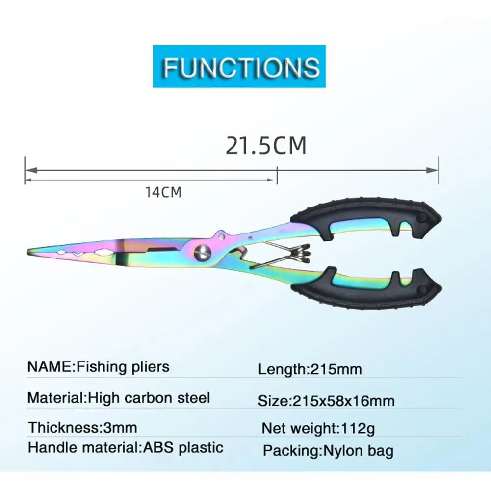 Hot Fishing Plier Scissor Braid Line Lure Cutter Hook Remover Fishing Tackle Tool Cutting Fish Use Tongs Multifunction Scissors images - 6