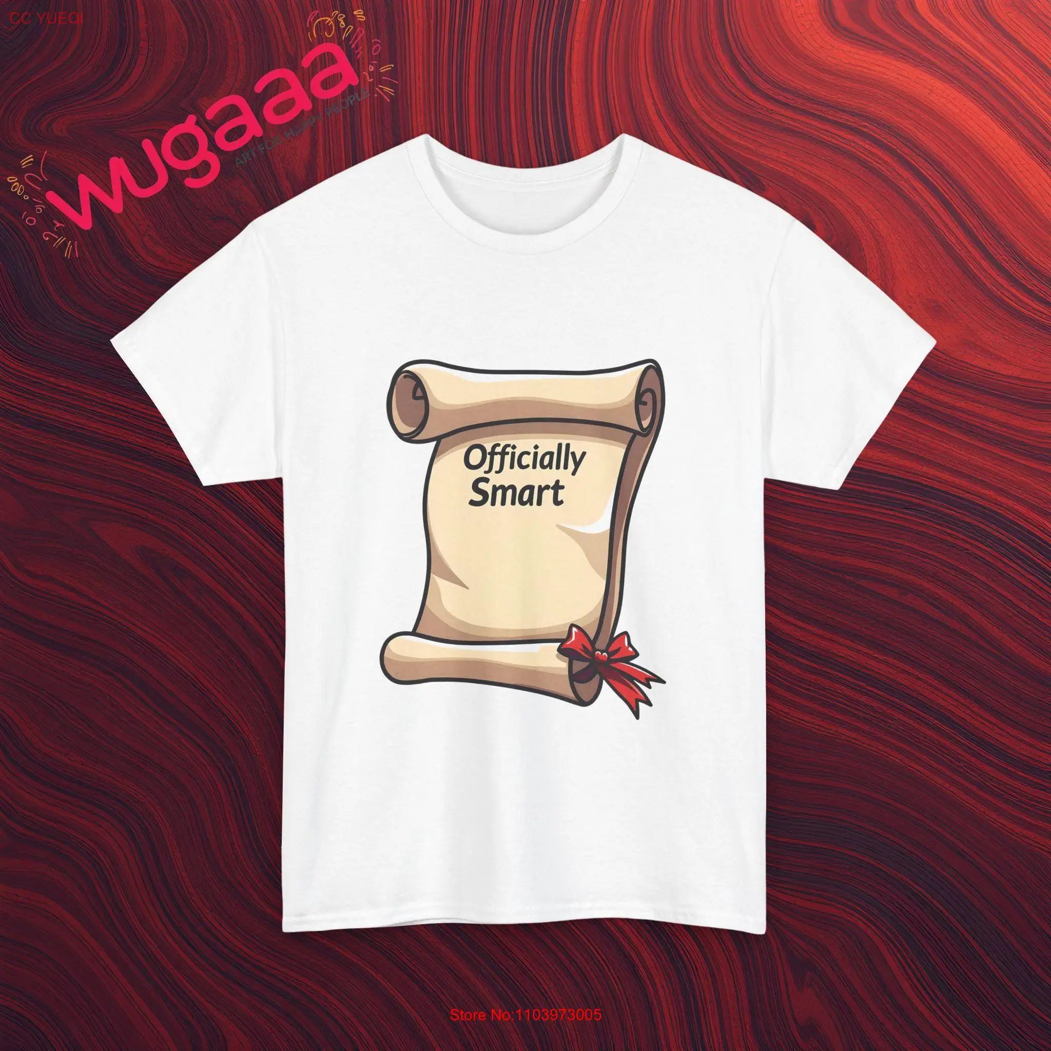 Футболка NoEnName_Null &quotОфициально умная&quot хлопок