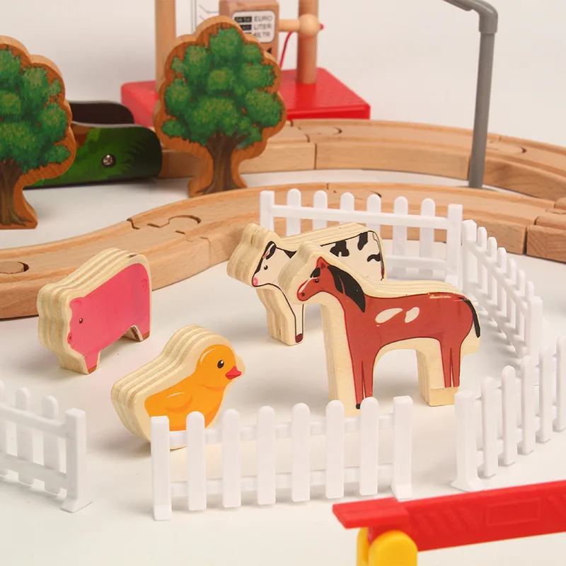 68 шт. детский строительный блок совместимый с деревянной дорожкой